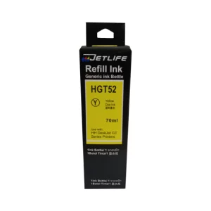 TINTA COMPATIBLE JETLIFE GT52 YELLOW 70 ML