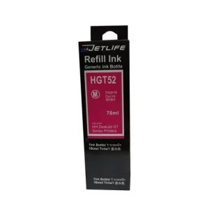 TINTA COMPATIBLE JETLIFE GT52 MAGENTA 70 ML