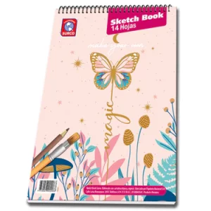 BLOCK SKETCH BOOK ESPIRAL 14H DISEÑO LORO