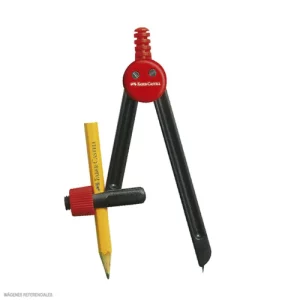 COMPAS ESCOLAR PLASTICO + LAPIZ FABER