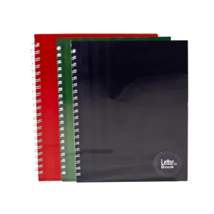 CUADERNO DOBLE RING RAYADO A4 100 HOJAS LETTER BOOK COLORES SURTIDOS
