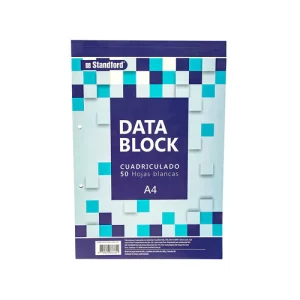 BLOCK ENCOLADO PERFORADO CUADRICULADO A4 50 HOJAS CON MARCO STANDFORD