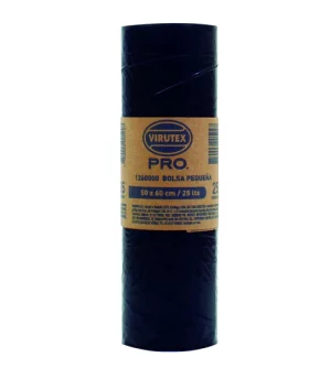 BOLSA BASURA CONFAJA 25L 50X60CM ROLLO X 25UND VIRUTEX