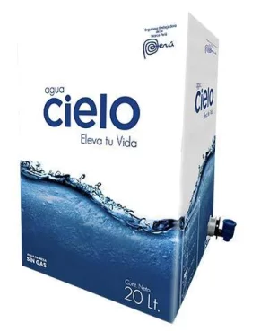 AGUA DE MESA SIN GAS CAJA 20 LT CIELO