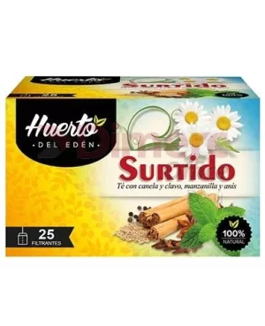 INFUSIONES SURTIDO X25 UND (TE/MANZ/ANIS) HUERTO